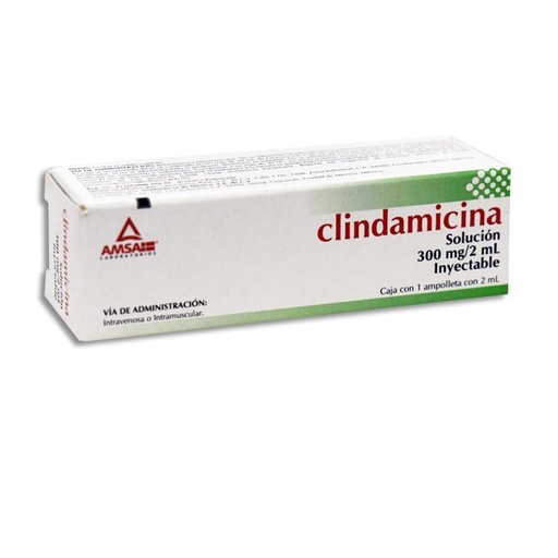 CLINDAMICINA AMSA 300MG/2ML AMPULA C/1 (GI)