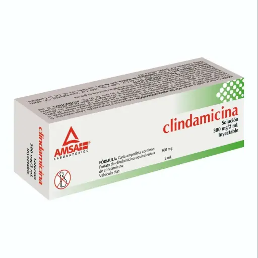 CLINDAMICINA AMSA 300MG/2ML AMPULA CON 1 (GI)