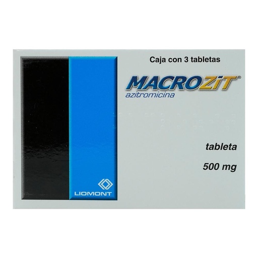 MACROZIT 500MG TABLETAS CON 3