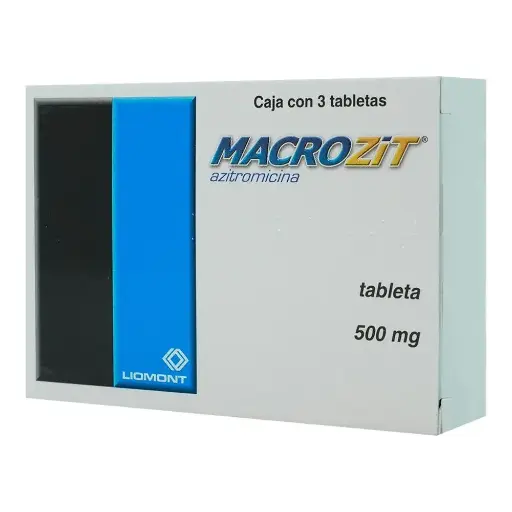 MACROZIT 500MG TABLETAS CON 3