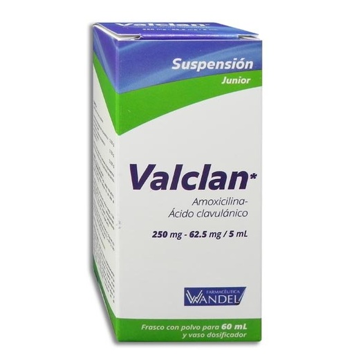 VALCLAN 250/62.5MG SUSPENSION 60ML (GI)
