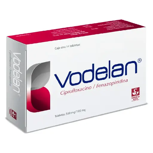 VODELAN 500/100MG TABLETAS CON 14