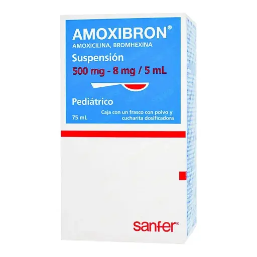 AMOXIBRON 500/8MG 5ML SUSPENSION 75ML