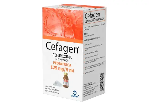 CEFAGEN 125MG/5ML SUSPENSION PEDIATRICO 50ML (GI)