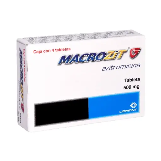 MACROZIT G 500MG TABLETAS CON 4