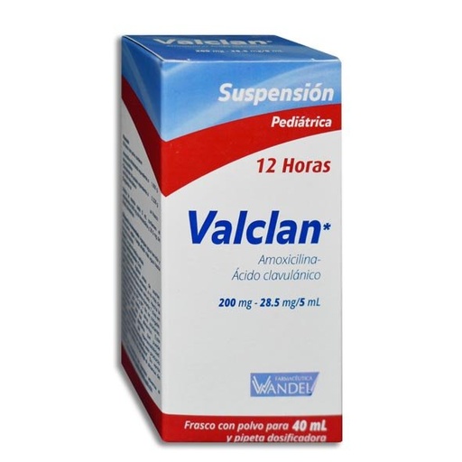 VALCLAN 200/28.5MG SUSPENSION 40ML (GI)