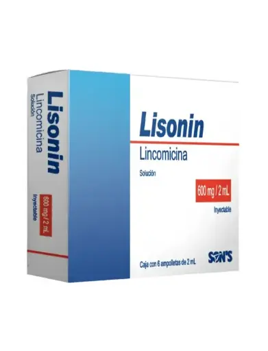 LISONIN 600MG/2ML INYECTABLE CON 6 (GI)