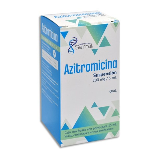 AZITROMICINA SERRAL 200MG/5ML SUSPENSION 15ML (GI)