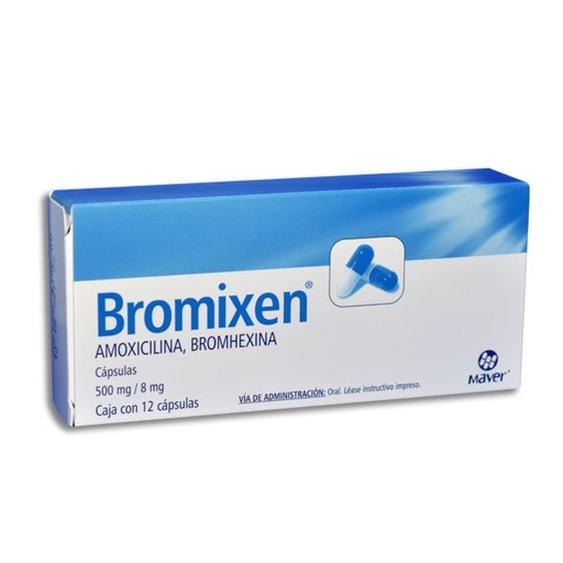 BROMIXEN 500/8MG CAPSULAS C/12 (GI)