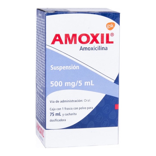 AMOXIL PEDIATRICO 500MG SUSPENSION 75ML