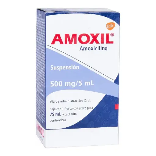 AMOXIL PEDIATRICO 500MG SUSPENSION 75ML