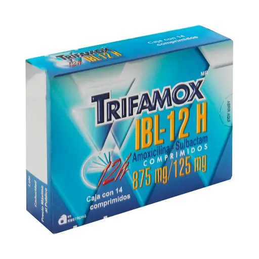 TRIFAMOX-IBL12H 875/125MG COMPRIMIDOS CON 14