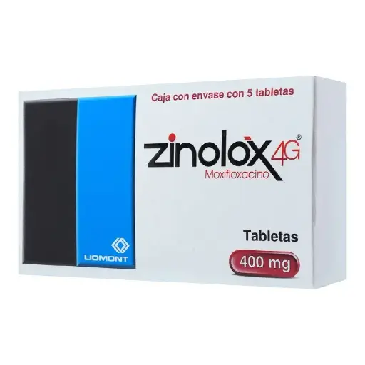 ZINOLOX 4G 400MG TABLETAS CON 5