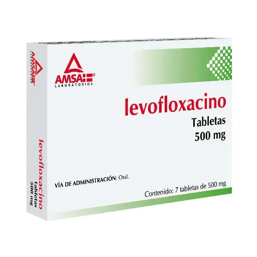 LEVOFLOXACINO AMSA 500MG TABLETAS CON 7 (GI)