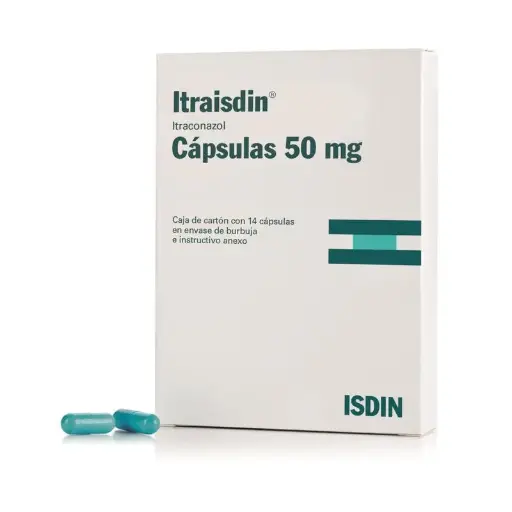 ITRAISDIN 50 MG CAPSULAS CON 14