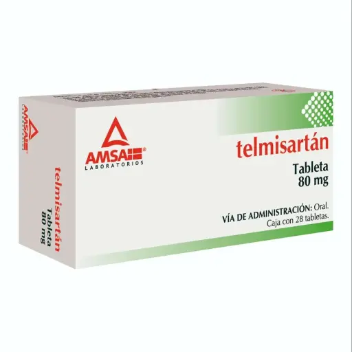 TELMISARTAN AMSA 80MG TABLETAS CON 28 (GI)