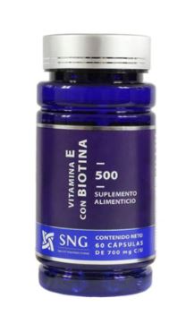 BIOTINA CON VITAMINA E CAPS Y GERMEN DE TRIGO MAKLEN 700MG  C/60 *