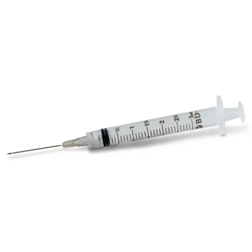 JERINGA BD PLASTIPAK NEGRA 3ML CON 1