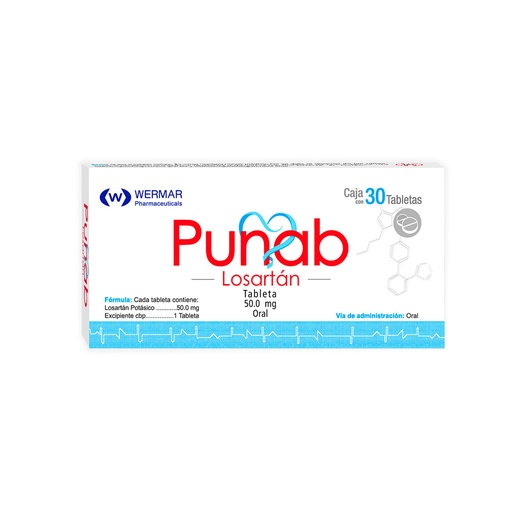 PUNAB 50MG TABLETAS CON 30 (GI)