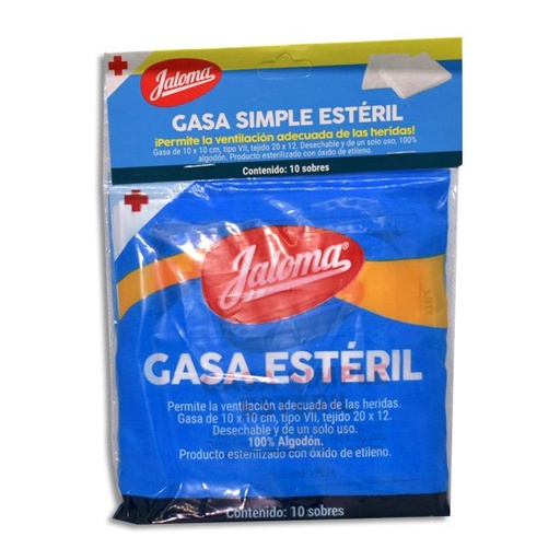 GASA JALOMA 10X10CM C/10