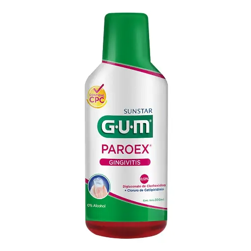 ENJUAGUE BUC GUM PAROEX 0% ALCOHOL FRASCO 300ML