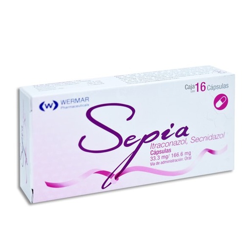 SEPIA 33.3/166.6MG CAPSULAS C/16 (GI)