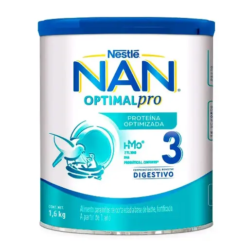 LECHE NAN 3 OPTIMALPRO 1+ 1.6KG