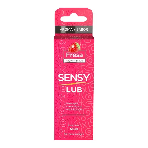 GEL SENSY LUBRICANTE PARA MASAJE FRESA 60ML