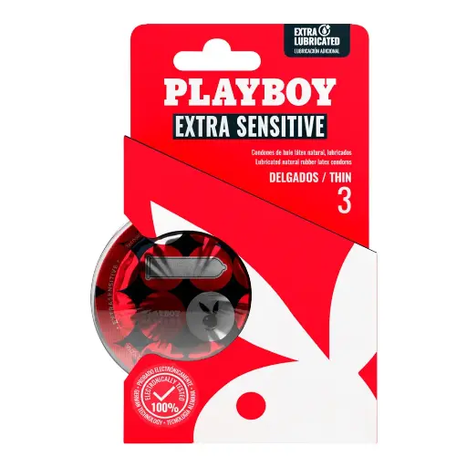 CONDONES PLAYBOY EXT-SENS CON 3