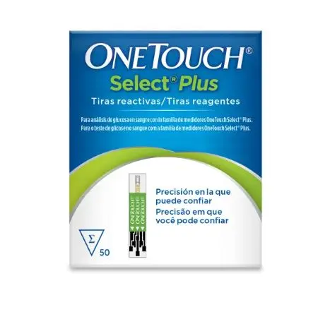 ONE TOUCH SELEC PLUS TIRAS REAC C/50