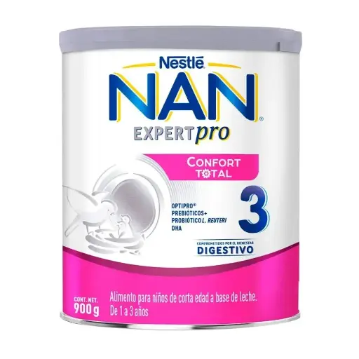 LECHE NAN 3 EXPERTPRO CONFORT TOTAL 900G