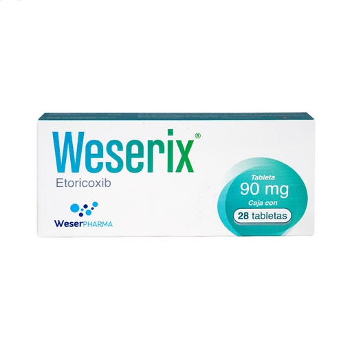 WESERIX 90MG TABLETAS CON 28