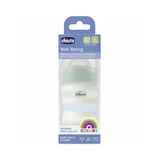 BIBERON CHICCO WB VERDE ANTI-COLICO 150ML