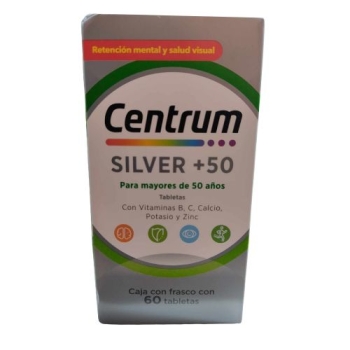 CENTRUM SILVER +50 TABLETAS CON 60