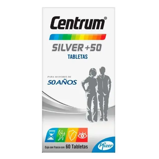 CENTRUM SILVER +50 TABLETAS CON 60