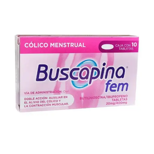 BUSCAPINA FEM 20/400MG TABLETAS CON 10