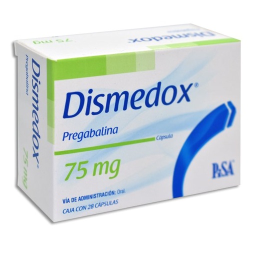 DISMEDOX 75MG CAPSULAS C/28
