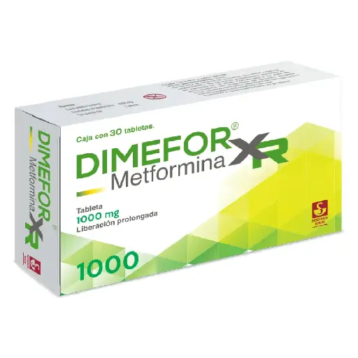 DIMEFOR XR LP 1000 MG TABLETAS CON 30