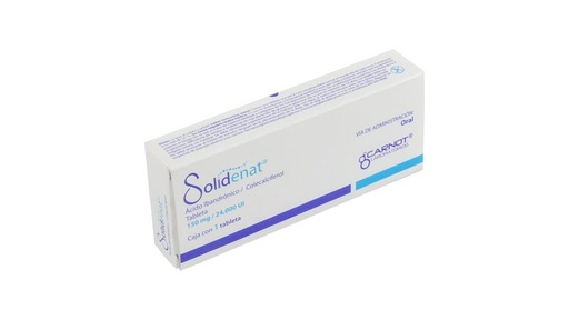 SOLIDENAT 150MG/24000UI TABLETAS CON 1