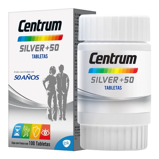 CENTRUM SILVER+50 TABLETAS CON 100