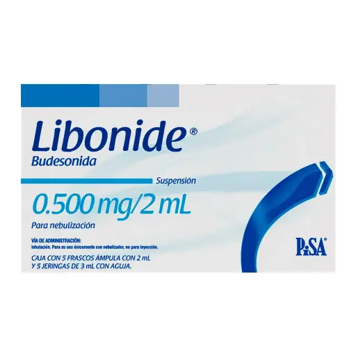 LIBONIDE 0.50MG/2ML NEB AMPULA CON 5