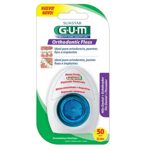 HILO GUM DENTAL ORTHODONTIC FLOSS 22.9MTS