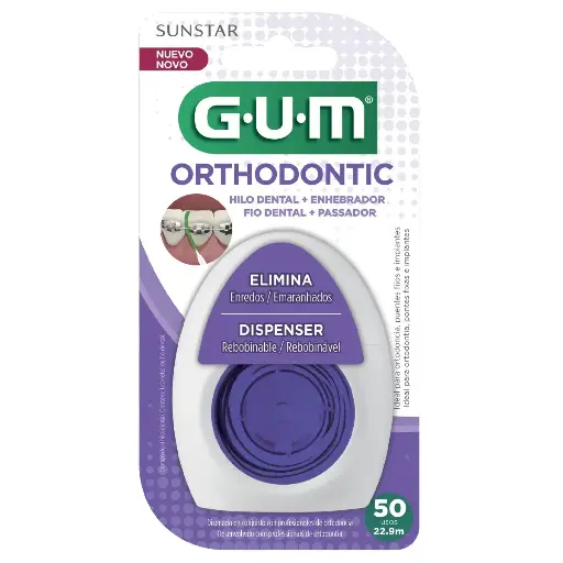 HILO GUM DENTAL ORTHODONTIC FLOSS 22.9MTS