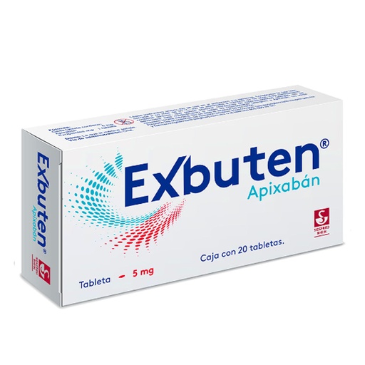 EXBUTEN 5MG TABLETAS CON 20