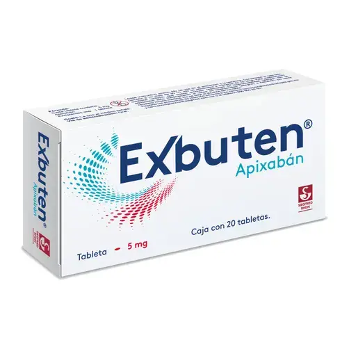 EXBUTEN 5MG TABLETAS CON 20