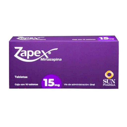 ZAPEX 15MG TABLETAS CON 10