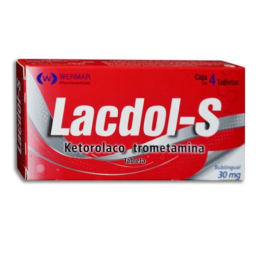 LACDOL-S 30MG TABLETAS C/4 (GI)