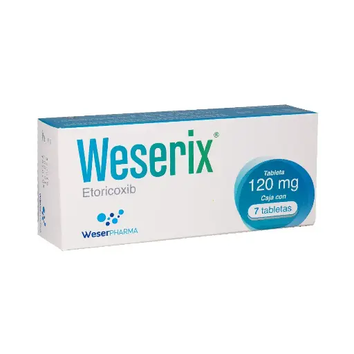 WESERIX 120MG TABLETAS CON 7