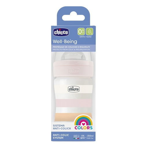 BIB CHICCO WB ANTI-COLICO BLANCO 150ML