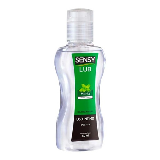 GEL SENSY LUBRICANTE PARA MASAJE MENTA 60ML